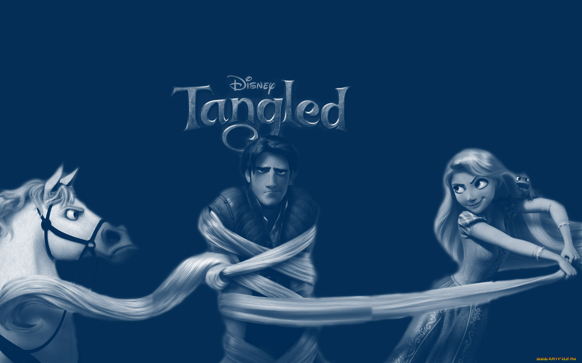 , tangled